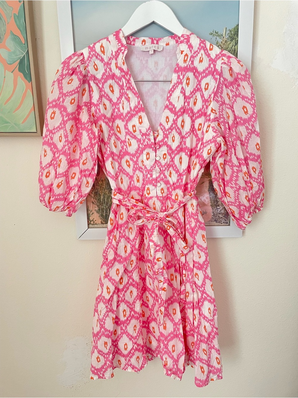 Marea Collette Shortie Mini Dress in Golden Hour Size Small - Picture 4 of 8